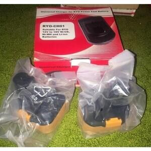 2 Pack Ryobi TF1100 Batteries + Universa